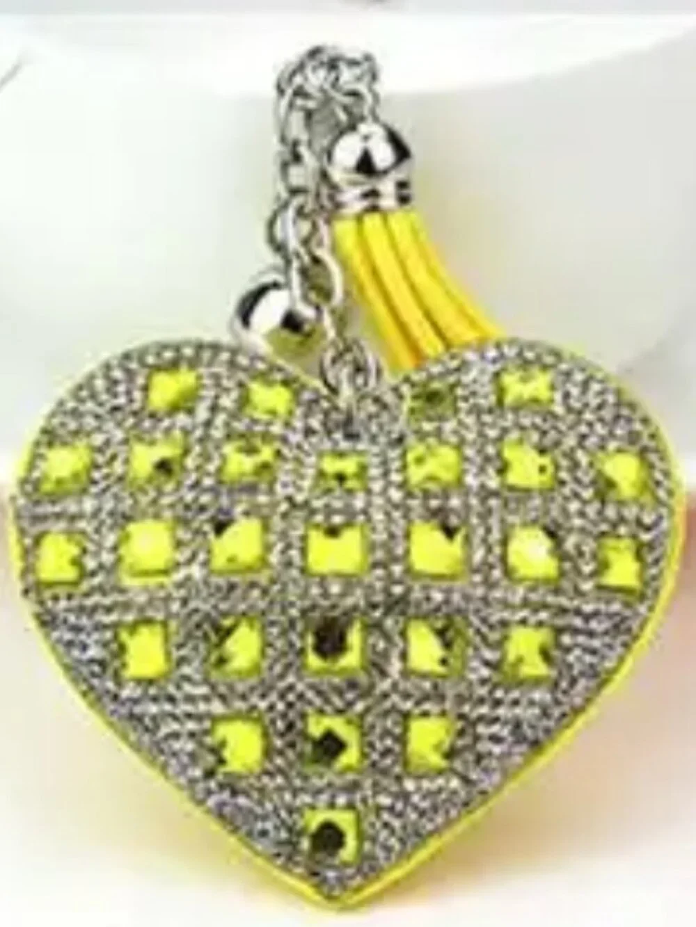 Assorted colors Bling Hearts Keychains B27